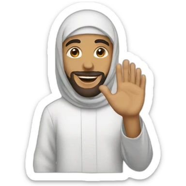 muslim say bye sticker