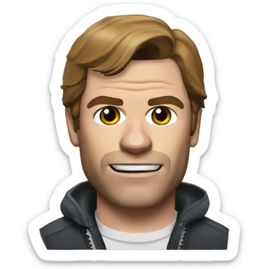 dexter morgan playing gta v sticker