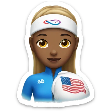 summer olympics girl swimming sticker