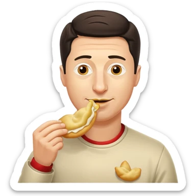 Robert Lewandowski eating perogis sticker