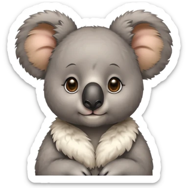 Koala with earrings sticker