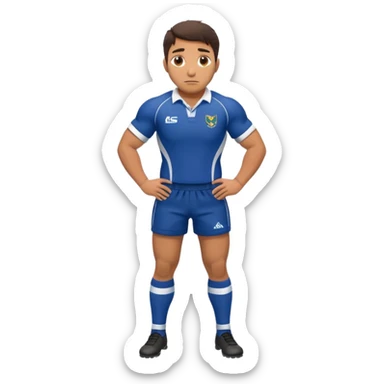 Disfraz de jugadora de rugby de cuerpo entero sticker