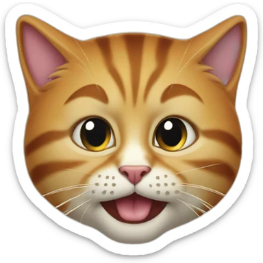 puss in boots making his cutty face sticker