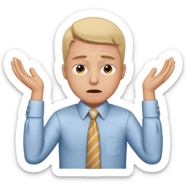 Estrés laboral en la oficina  sticker