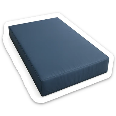 realistic crash mat in perspective view, soft padding, no background sticker