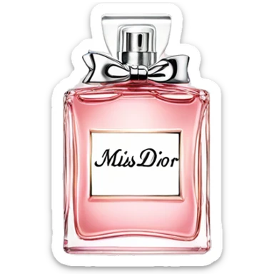miss dior perfume sticker