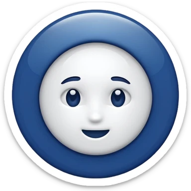 Make me the main colors of Bolton wanderes (white and navy blue) but do it like this ⚪️🔵 sticker