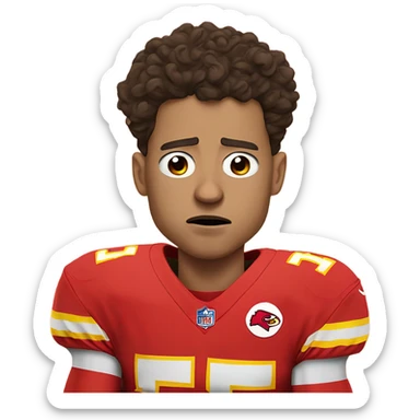 Pat mahomes crying  sticker