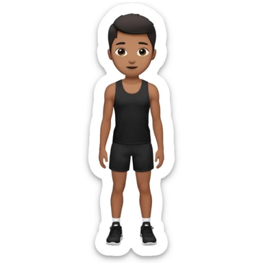 tank top and shorts emoji sticker