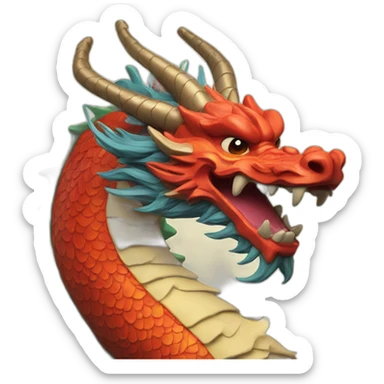 chinese dragon sticker