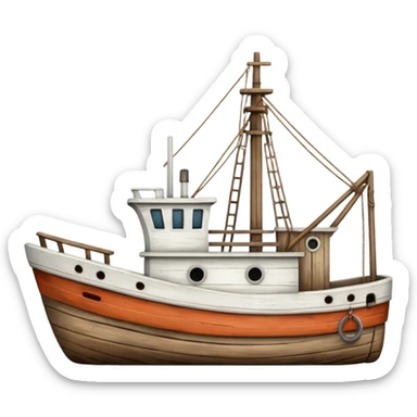 fishing trawler sticker
