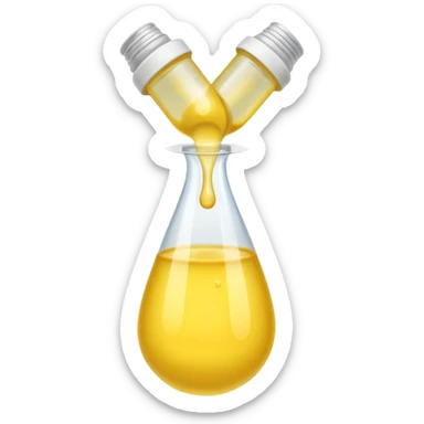Light yellowish liquid flows into a urine condom, no smiley face sticker