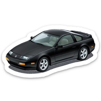 Black Nissan 300zx with T-top sunroof from 1996 sticker