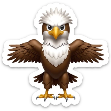 liberty university eagle mascot sticker