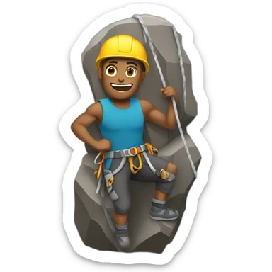 rock climber sticker