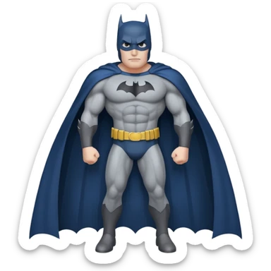 Batman with full costume  sticker