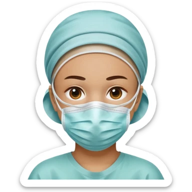 The face of surgical preparation sticker