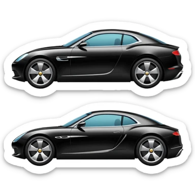 luxury car side view sticker