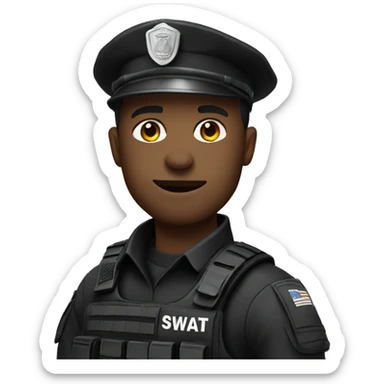 Swat officer sticker