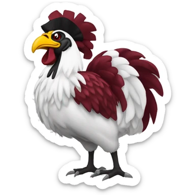 south carolina gamecocks mascot sticker