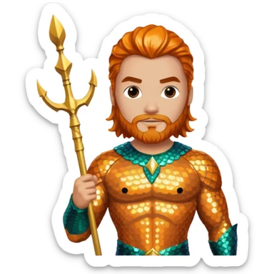 Aquaman with Sequin Outfit sticker