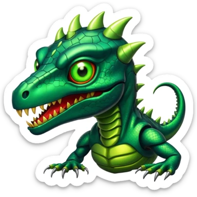 horror bionic reptile monster sticker