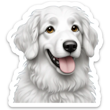 black and white aussie doodle sticker