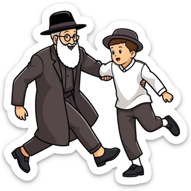 Israeli rabbi kicking out Palestinian kid  sticker