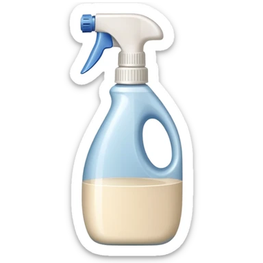 light beige jar of cleaning agent
 sticker