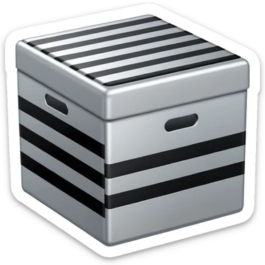 line pattened box sticker