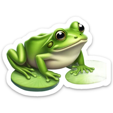 You are a frog sticker