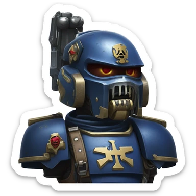 Ultra marine Warhammer 40k sticker