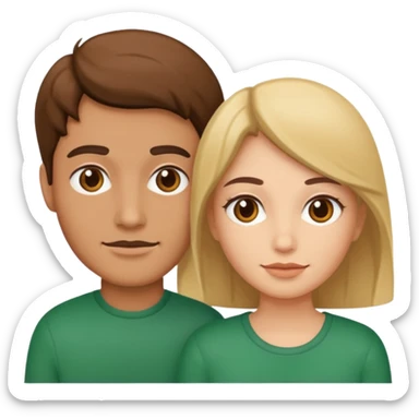 Italian 2 people sticker