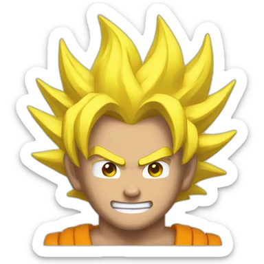 super sayan sticker