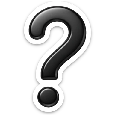 Question mark sticker