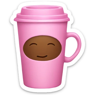 Pink coffee  sticker