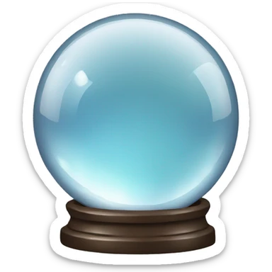 Crystal ball simple  sticker