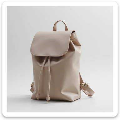 realistic modern design backpack, photorealistic style, neutral color sticker