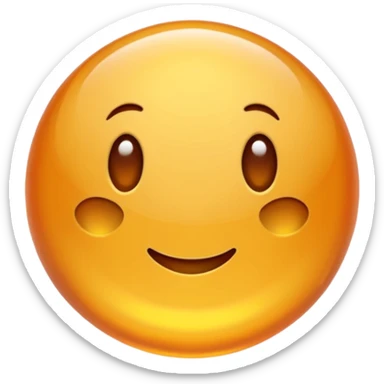 amber color ball sticker