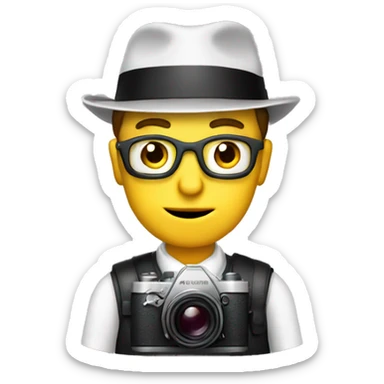 Anton Sokolov photographer with camera sticker