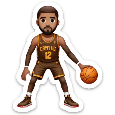 Kyrie Irving dribbling  sticker