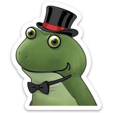 Frog sticker