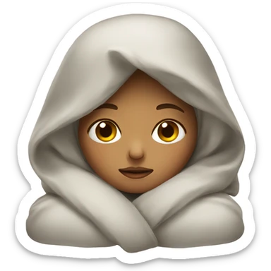 Sleepy girl bundled sticker