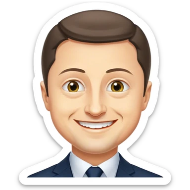 Vladimir Zelensky is delighted sticker