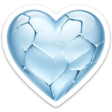 Corazón de hielo sticker