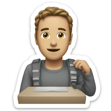 wait patiently sticker