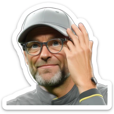 jurgen Klopp is doing "chef's kiss" gesture sticker
