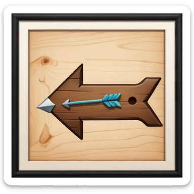 flecha para cpmenzar denuevo sticker