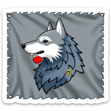 Stark family flag sticker