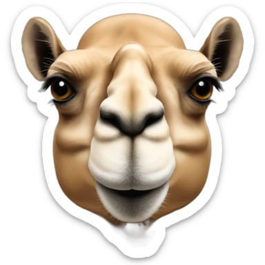 Camel head sticker